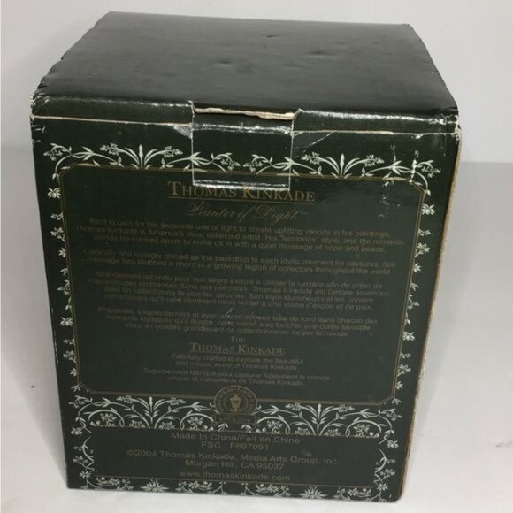 Avon Vintage Thomas Kinkade “Evening at Swanbrooke Cottage” Porcelain Votive Hol - Picture 9 of 9